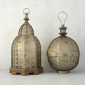 3D lanterns zara home model