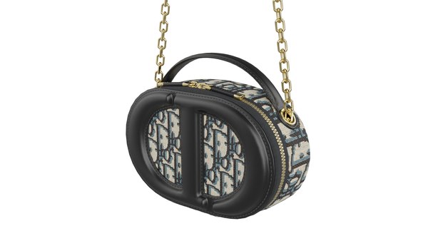 Saddle Case for AirPods Pro Blue Dior Oblique Jacquard