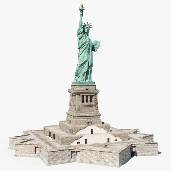 3D statue liberty model