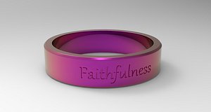 Faithfulness Ring Pink model