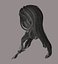 Long hairstyle polygonal 5 species