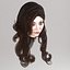 Long hairstyle polygonal 5 species