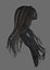 Long hairstyle polygonal 5 species