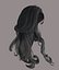 Long hairstyle polygonal 5 species