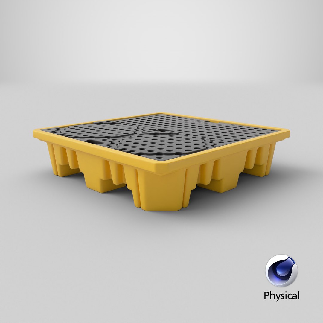 Spill Pallet 3D model https://p.turbosquid.com/ts-thumb/BT/V3welQ/9y/stemcell_cinema_4d_physical_render/png/1714803074/1920x1080/fit_q87/580d5e06bfafe44a9ff9fa1b3cd3f926211f84aa/stemcell_cinema_4d_physical_render.jpg