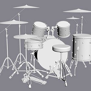3D model drum