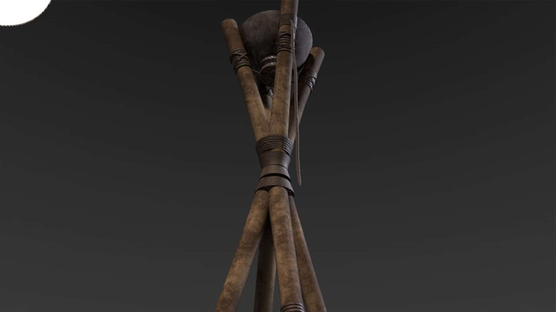 Old Wood Torch 3D - TurboSquid 1880694