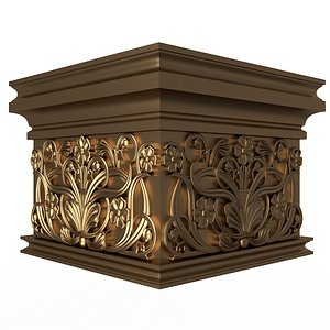 3D Carved Capital 01202 model