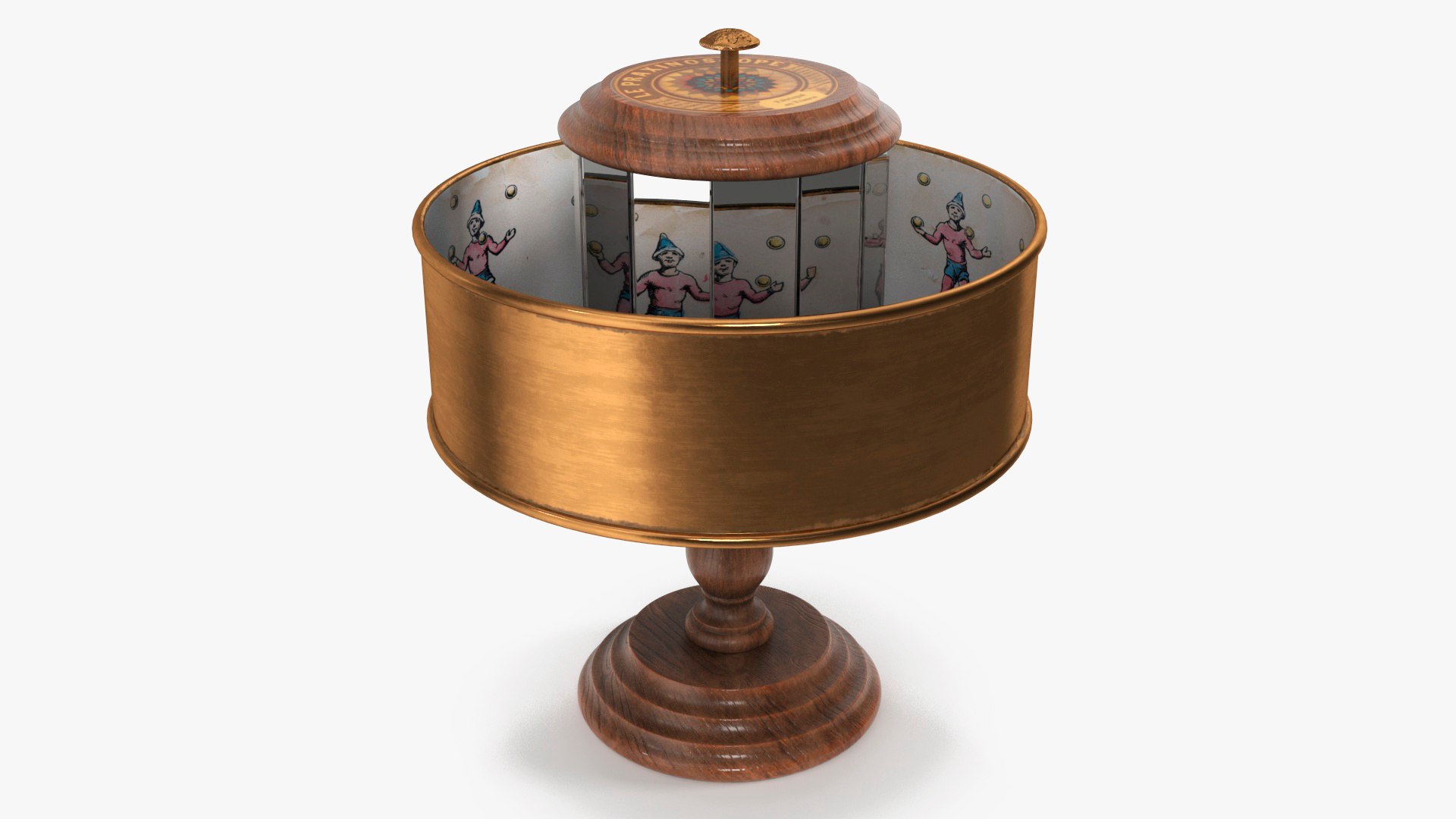 Praxinoscope Optical Animation Toy 3D model preview