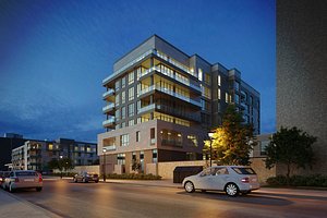 Residential building exterior Scene