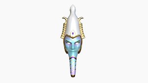 Osiris Mask A09 - Egyptian Gods Character Clothing 3D model