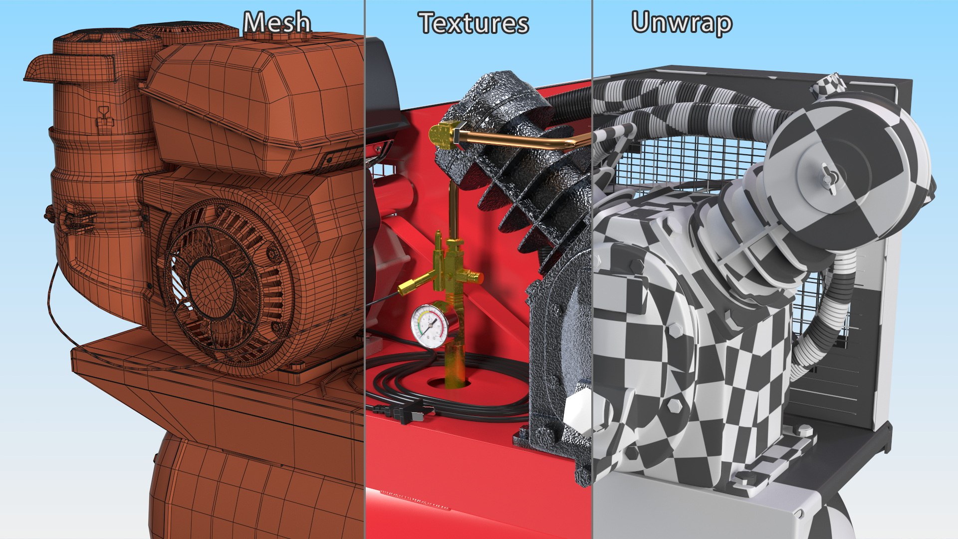 Red Diesel Piston Air Compressor model https://p.turbosquid.com/ts-thumb/BT/i57Lum/2e/reddieselpistonaircompressor3dmodel016/jpg/1698555939/1920x1080/fit_q87/c53a40e36075fc06cbc3c9e71240f0932dcd163e/reddieselpistonaircompressor3dmodel016.jpg