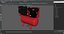 Red Diesel Piston Air Compressor