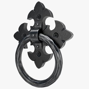 forged door knob 2 3d model