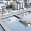 seaside port 3d model