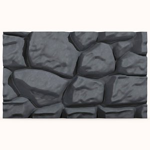 Castle Wall Section 3D Model