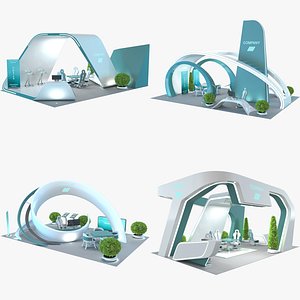 Sci-Fi Futuristic Exhibition Stands