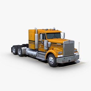 w900 semi truck 3D