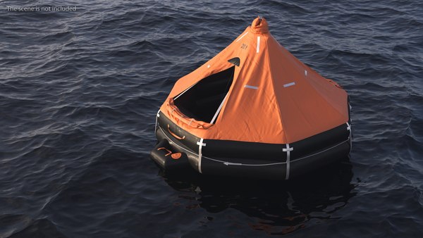 modelo 3d Balsa salvavidas inflable - TurboSquid 2315045