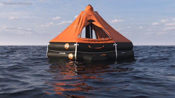 modelo 3d Balsa salvavidas inflable - TurboSquid 2315045