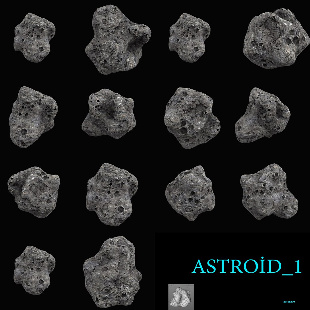 Astroid 1 3d Obj