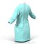 Vestido de Cirurgião Feminino 5 Modelo 3D