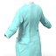 Vestido de Cirurgião Feminino 5 Modelo 3D