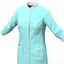 Vestido de Cirurgião Feminino 5 Modelo 3D