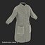 Vestido de Cirurgião Feminino 5 Modelo 3D
