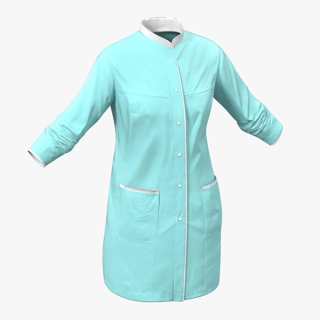 Female Surgeon Dress 5 3D Model 3D model preview