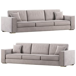 Gold Sofa 2 by laskasas 3D
