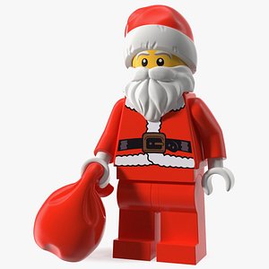 LEGO Santa Claus Minifigure 3D
