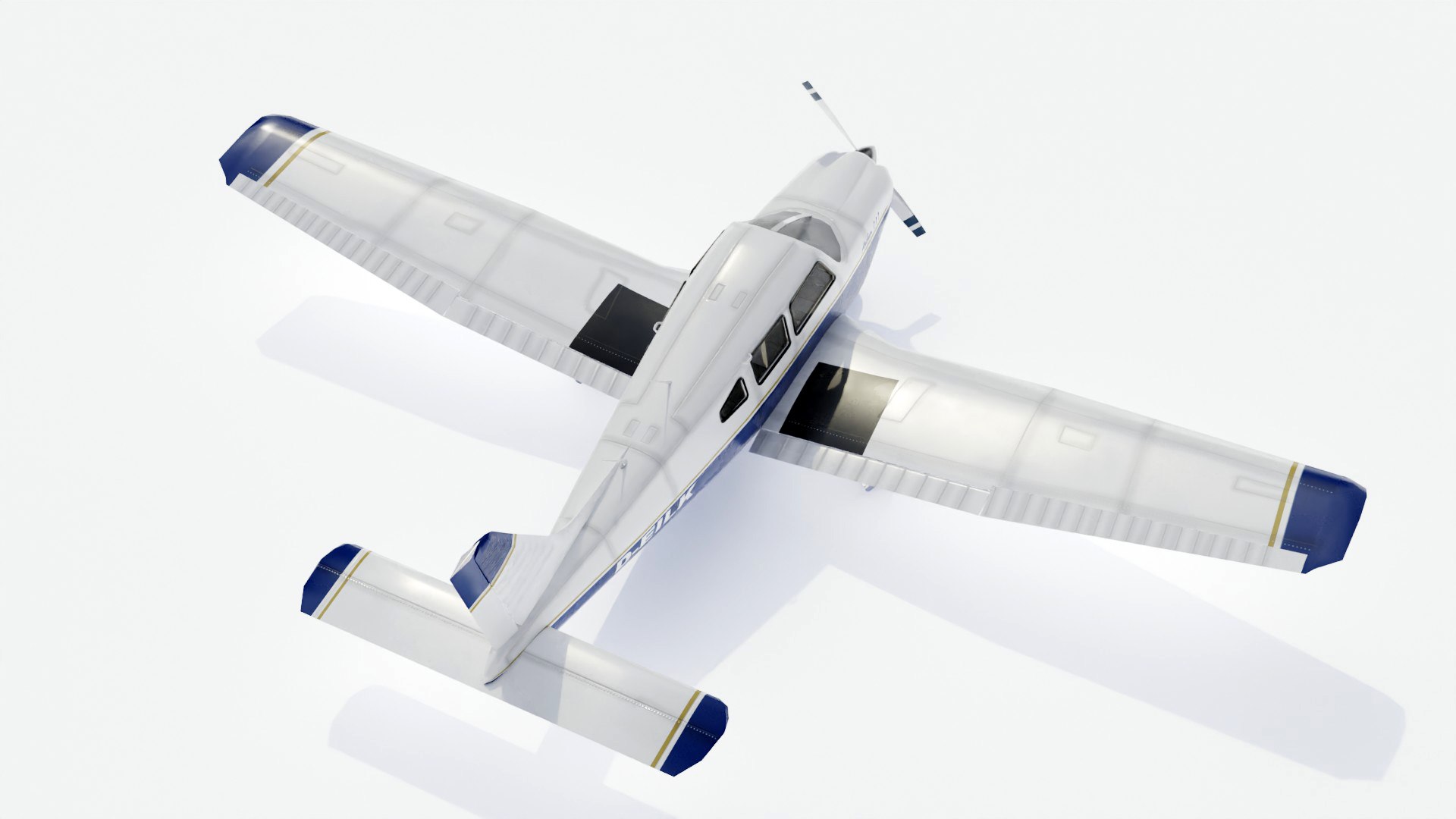 Piper Archer Aircraft Plane 3d Model