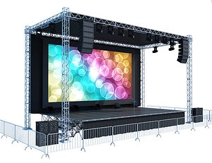 3D concert stage
