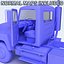 3D 18 semi trucks model