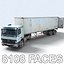 3D 18 semi trucks model