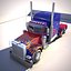 3D 18 semi trucks model