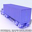 3D 18 semi trucks model