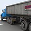 3D 18 semi trucks model