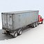3D 18 semi trucks model