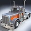 3D 18 semi trucks model