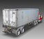 3D 18 semi trucks model