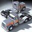 3D 18 semi trucks model