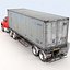 3D 18 semi trucks model