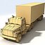 3D 18 semi trucks model