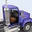 3D 18 semi trucks model