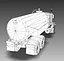 3D 18 semi trucks model