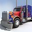 3D 18 semi trucks model