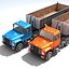 3D 18 semi trucks model