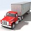3D 18 semi trucks model